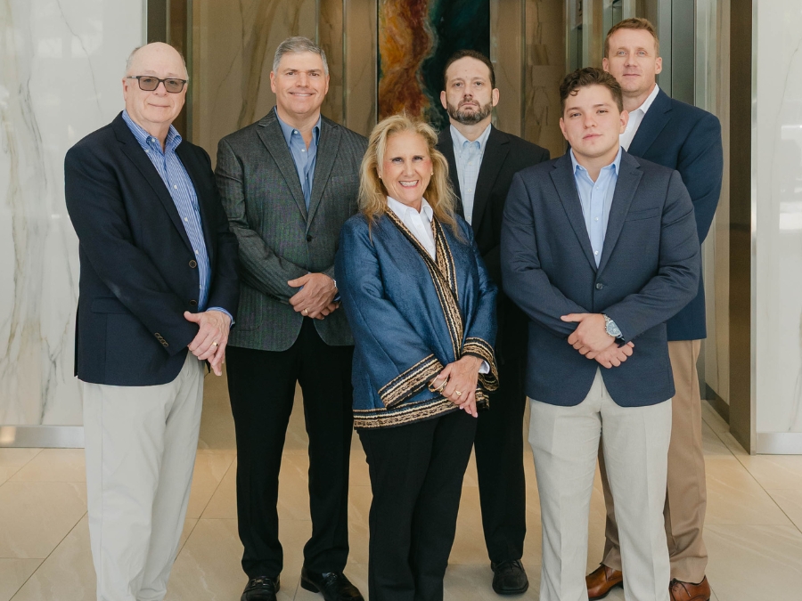 Thumbnail image for the Gerardi Wealth Management into video, showing the Gerardi Leadership team, posing near their offices in Boca Raton.